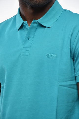 BOSS Polo PIRO Regular Fit in Cotone con Due Bottoni Logati