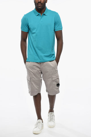 BOSS Polo PIRO Regular Fit in Cotone con Due Bottoni Logati