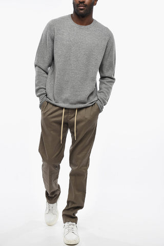 Maglia Girocollo in Puro Cashmere a Nido d'Ape