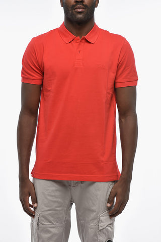 BOSS Polo PIRO Regular Fit in Cotone con Due Bottoni Logati