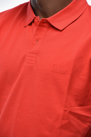 BOSS Polo PIRO Regular Fit in Cotone con Due Bottoni Logati