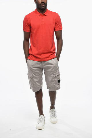BOSS Polo PIRO Regular Fit in Cotone con Due Bottoni Logati