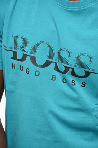 BOSS Crew-Neck T-Shirt With Front Maxi Logo
