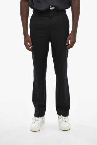 Straight-Leg Wool Trousers
