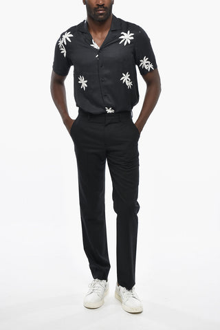 Straight-Leg Wool Trousers