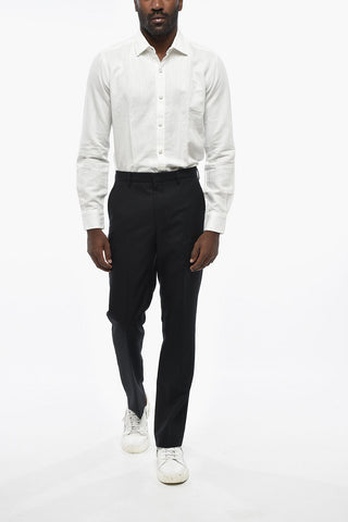 Straight-Leg Wool Trousers