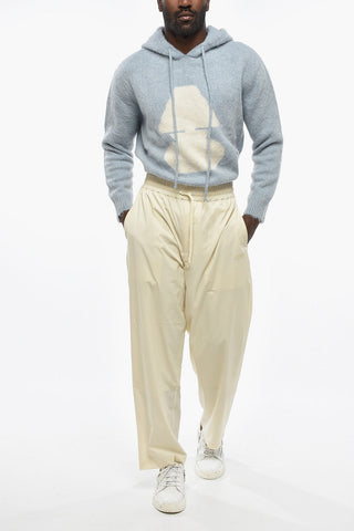 Pantaloni in Nylon con Elastico in Vita
