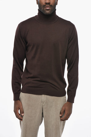 Maglia in Cashmere e Seta a Collo Alto
