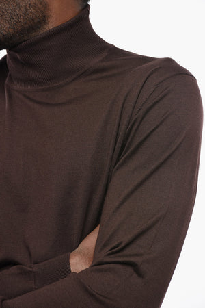Maglia in Cashmere e Seta a Collo Alto