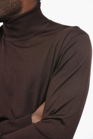 Maglia in Cashmere e Seta a Collo Alto