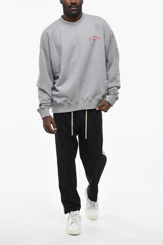 Brushed Cotton Crewneck Sweatshirt STAR ARROW Skate Fit