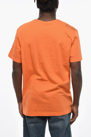 BOSS T-shirt Girocollo con Stampa Logo Laterale