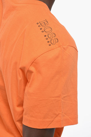 BOSS T-shirt Girocollo con Stampa Logo Laterale