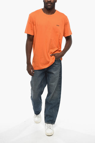 BOSS T-shirt Girocollo con Stampa Logo Laterale