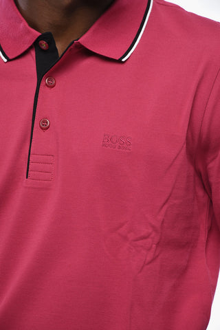 BOSS Langärmeliges 3-Knopf-Polo aus Baumwollpiqué