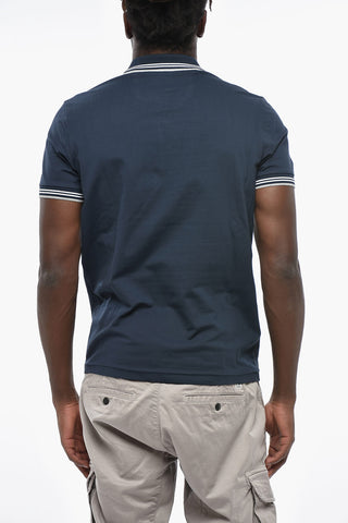 BOSS Polo a Due Bottoni Slim Fit con Dettagli a Contrasto