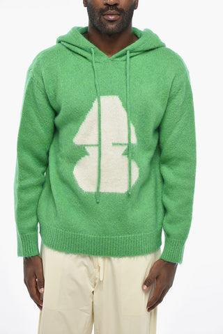 Wool-Blend Hooded Sweater