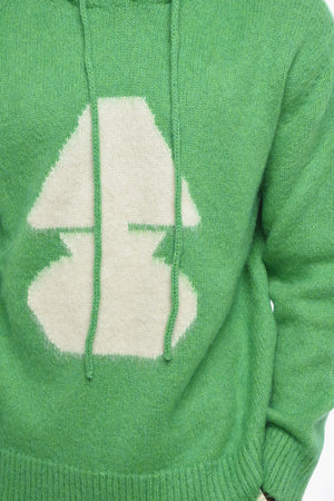 Maglia in Misto Lana con Cappuccio