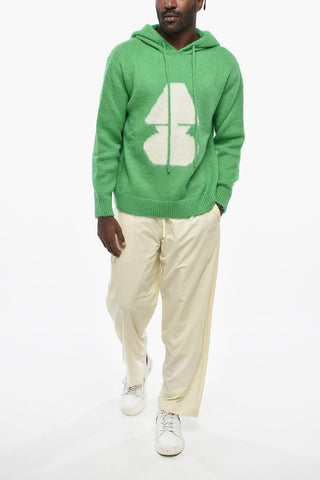 Wool-Blend Hooded Sweater