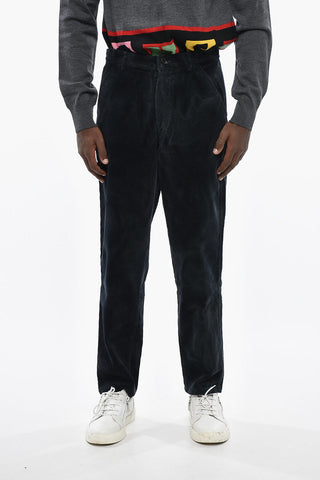 SHIRT Rippen-Velourhose