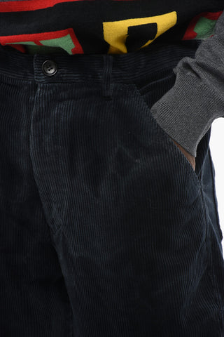 SHIRT Rippen-Velourhose