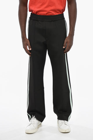 Solid-Color Joggers With Contrast Side Stripes