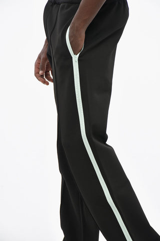 Solid-Color Joggers With Contrast Side Stripes