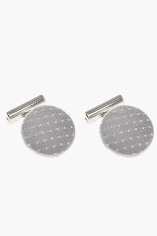 Set Krawatte, Manschettenknöpfe Und Einstecktuch Aus Seide Und Micro-Pois