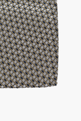 Einstecktuch Aus Seide Mit Geometrischem Muster