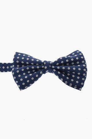 CC COLLECTION Papillon in Seta con Ricamo Floreale