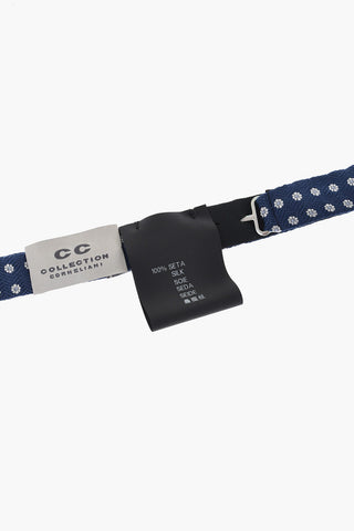 CC COLLECTION Papillon in Seta con Ricamo Floreale