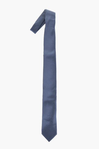 Set Cravatta Gemelli e Fazzoletto da Taschino in Seta e in Micro Pois