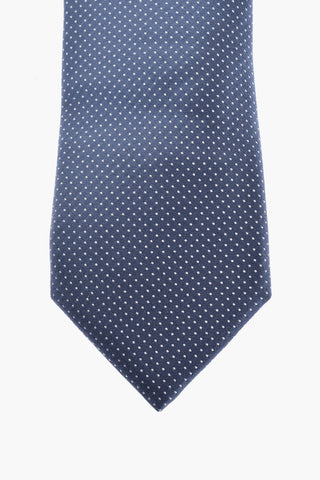 Set Cravatta Gemelli e Fazzoletto da Taschino in Seta e in Micro Pois