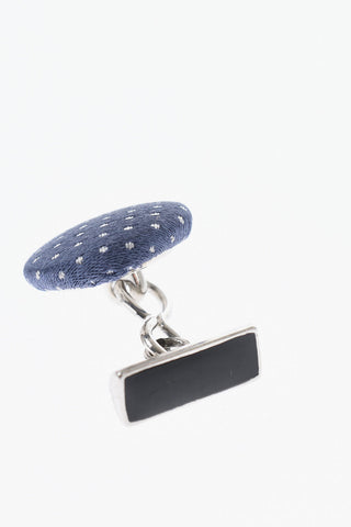 Set Cravatta Gemelli e Fazzoletto da Taschino in Seta e in Micro Pois