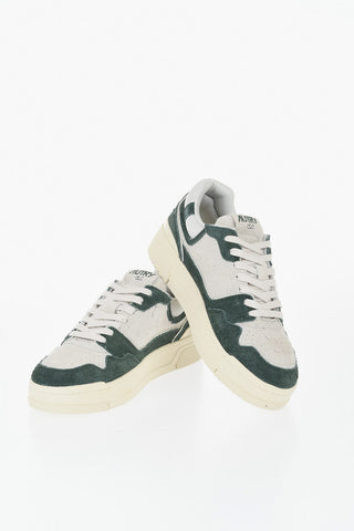 Two-Tone Suede Low-Top Sneakers CLC