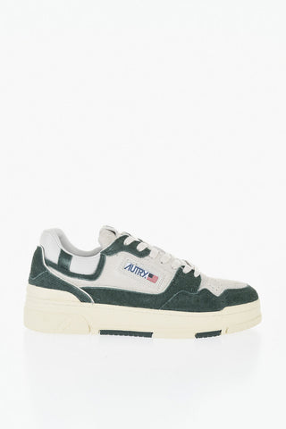 Two-Tone Suede Low-Top Sneakers CLC