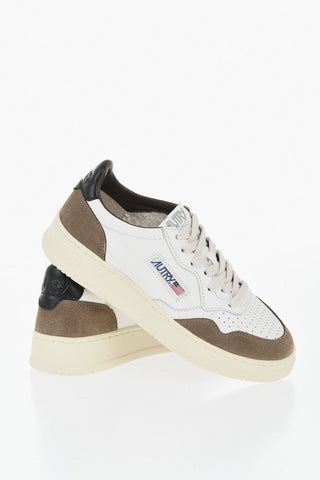 Niedrige Leder-Sneaker MEDALIST mit Wildleder-Finish