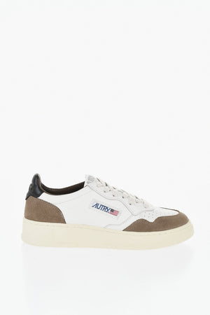Low Leather Sneakers MEDALIST with Suede Finish