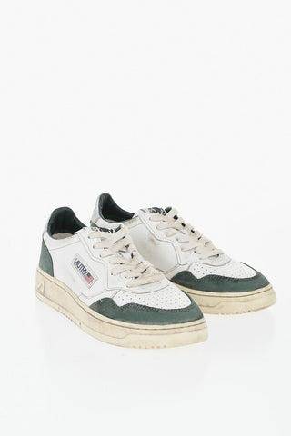 Low-Top SUPER VINTAGE Sneaker aus Leder mit Wildlederdetails