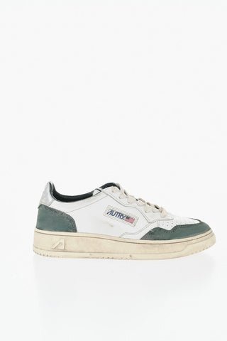 Low-Top SUPER VINTAGE Sneaker aus Leder mit Wildlederdetails