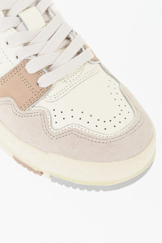 Low-Top Sneakers CLC Leather And Suede With Metallic Details