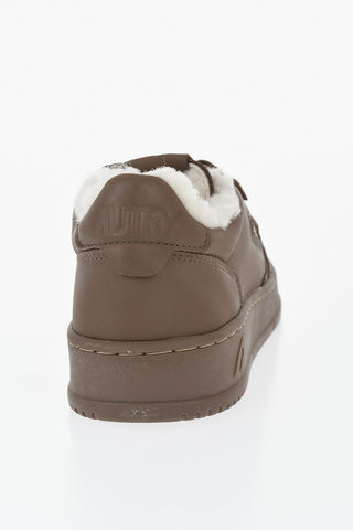 Leather Low-Top Sneakers MEDALIST With Fur Lining