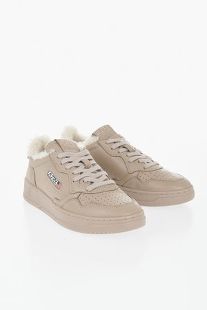 Leather Low-Top Sneakers MEDALIST With Fur Lining