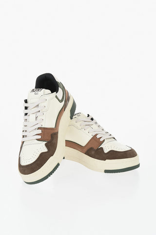 Low-Top Sneakers CLC Leather And Suede With Contrast Details