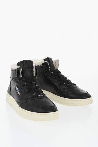 Mid-Top Sneaker MEDALIST Aus Leder Mit Lammfellfutter