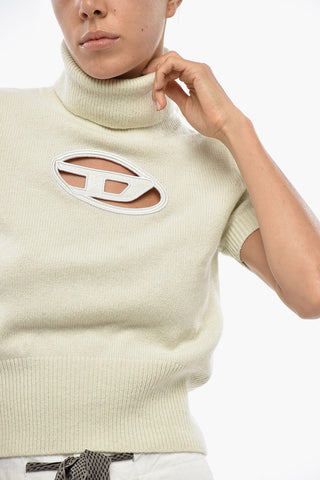 Pullover Mit Stehkragen M-ARGARET Aus Wolle Und Kaschmir Mit Logo-Cut-Out