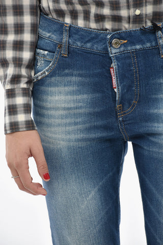 Cropped Fit Jeans COOL GIRL with Exposed Seams 16cm