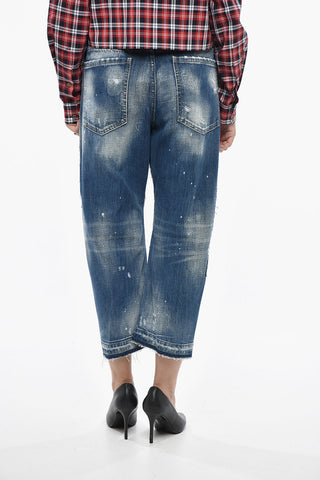 Cropped Fit Jeans COMBAT with Vintage Effect 20cm