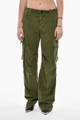 Cargo-Hose aus geripptem Velours