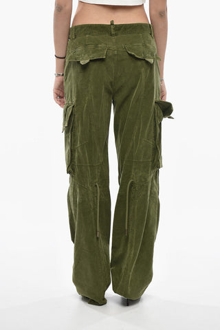 Cargo-Hose aus geripptem Velours